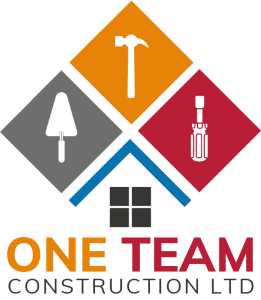 One Team Construction Logo with Text saying "One Team Construction"