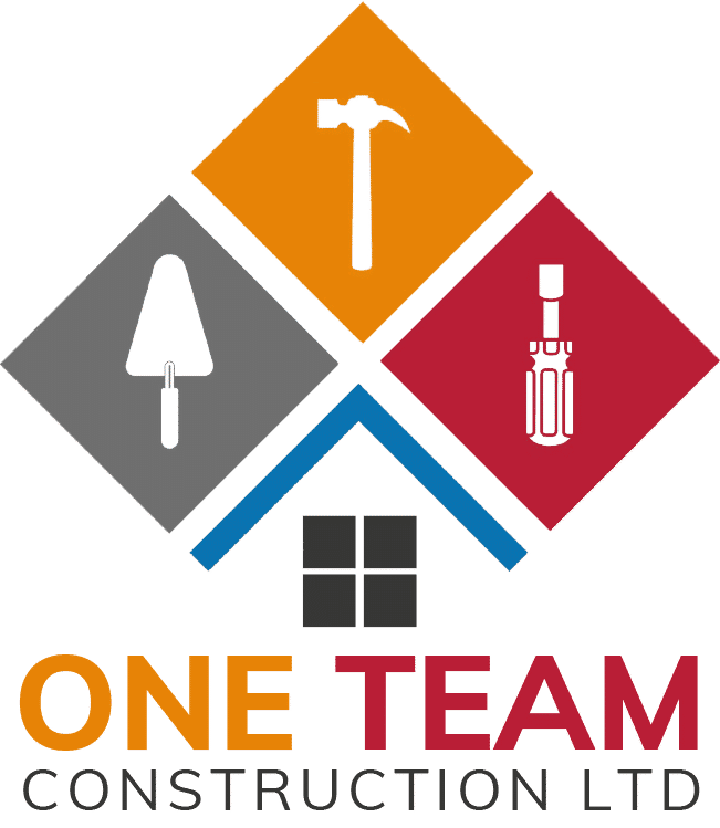 One Team Construction Logo with Text saying "One Team Construction"